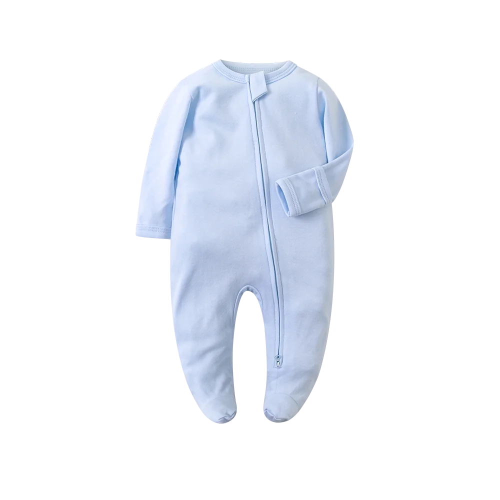 Organic Cotton Baby Footed Jumpsuit