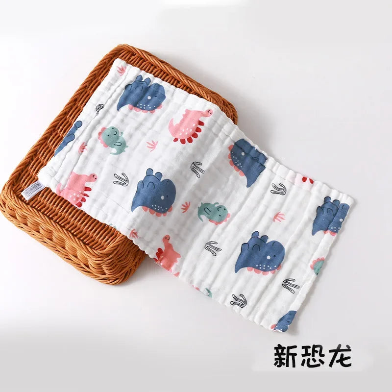Baby Saliva Towel, 6-layer Gauze Square Towel, Pure Cotton Baby Handkerchief, Newborn Bath Towel, Facial Towel burp cloth