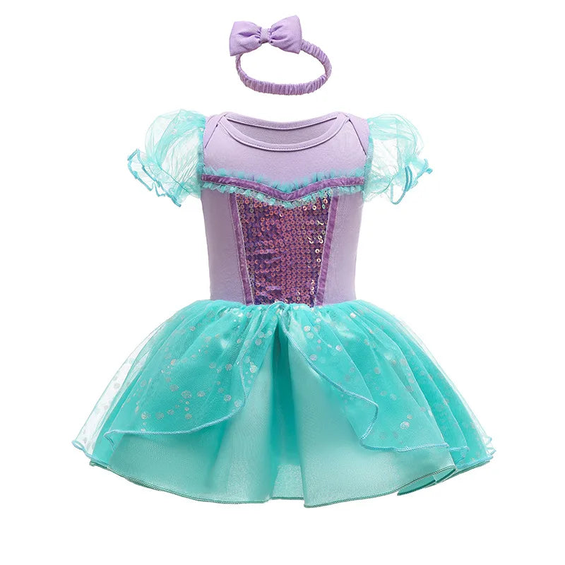 Baby Disney Mermaid Snow White Elsa Cinderella Costume