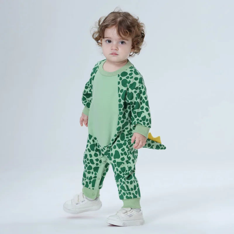 Kawaii Dinosaur Newborn Baby Clothes Cotton Jumpsuits Costume