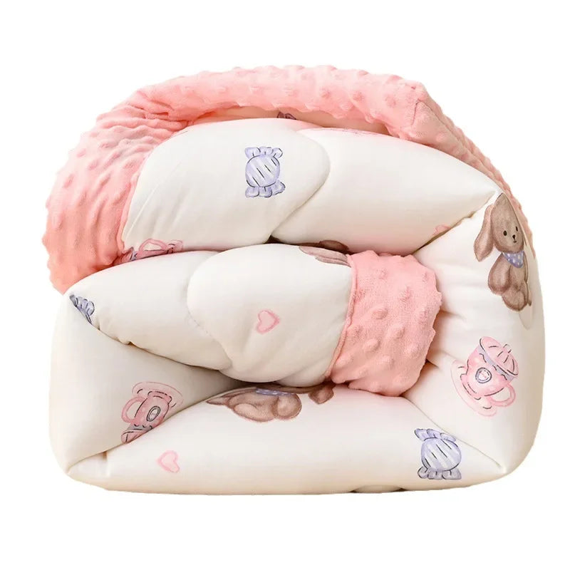 Children's Quilt Thickened Baby Cotton Quilt Baby Newborn Autumn Winter Kindergarten Winter Cover Blanket Suitable All Seasons