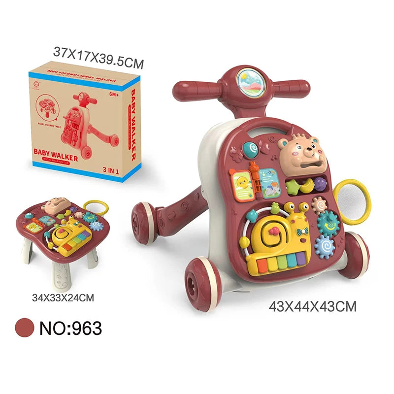 Baby Trolley Toys Multifunctional Hand Drum Music