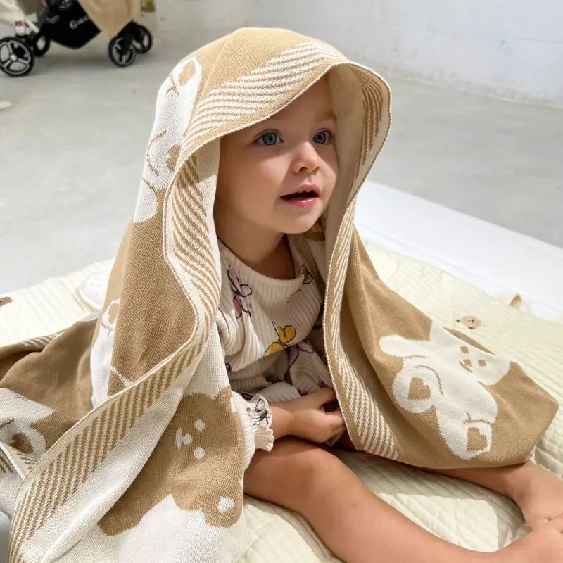 Newborn Blanket Autumn Winter Cotton Thickened Soft Skin Baby Warm Bed Sheet Sleeping Outdoor Baby Stroller Windproof Quilt