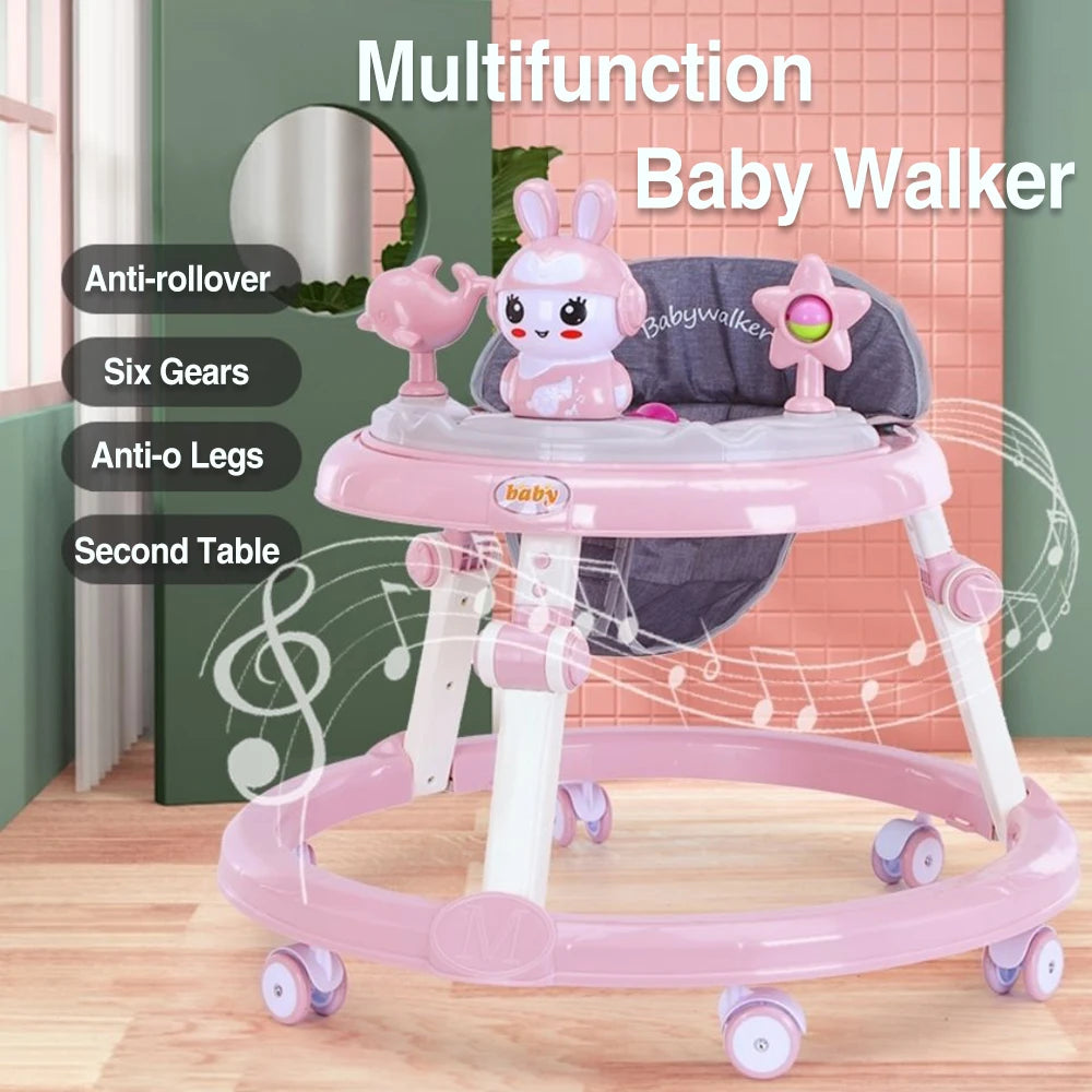 Baby Walker with Music Toys Foldable Activity Baby Walker