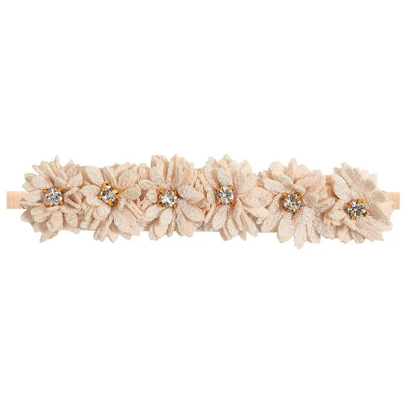 Baby Girl Headband Newborn Elastic Flower Toddler Hair Band Kids Headwear Nylon Girls Soft Hairbands Children Hair Accessories