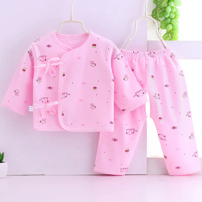 Cotton Tops+Pant 2Pcs Set Soft Underwear