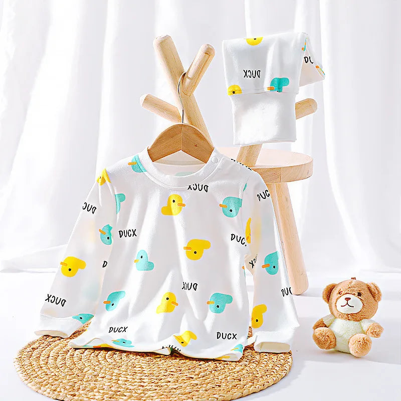 Cotton Underwear Set Infant Toddler Boy Girl Cartoon Printed 2 Pieces