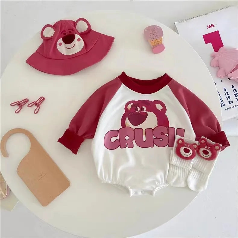 Bear Cute Baby Autumn Costume Cotton Disney Babies Bodysuits