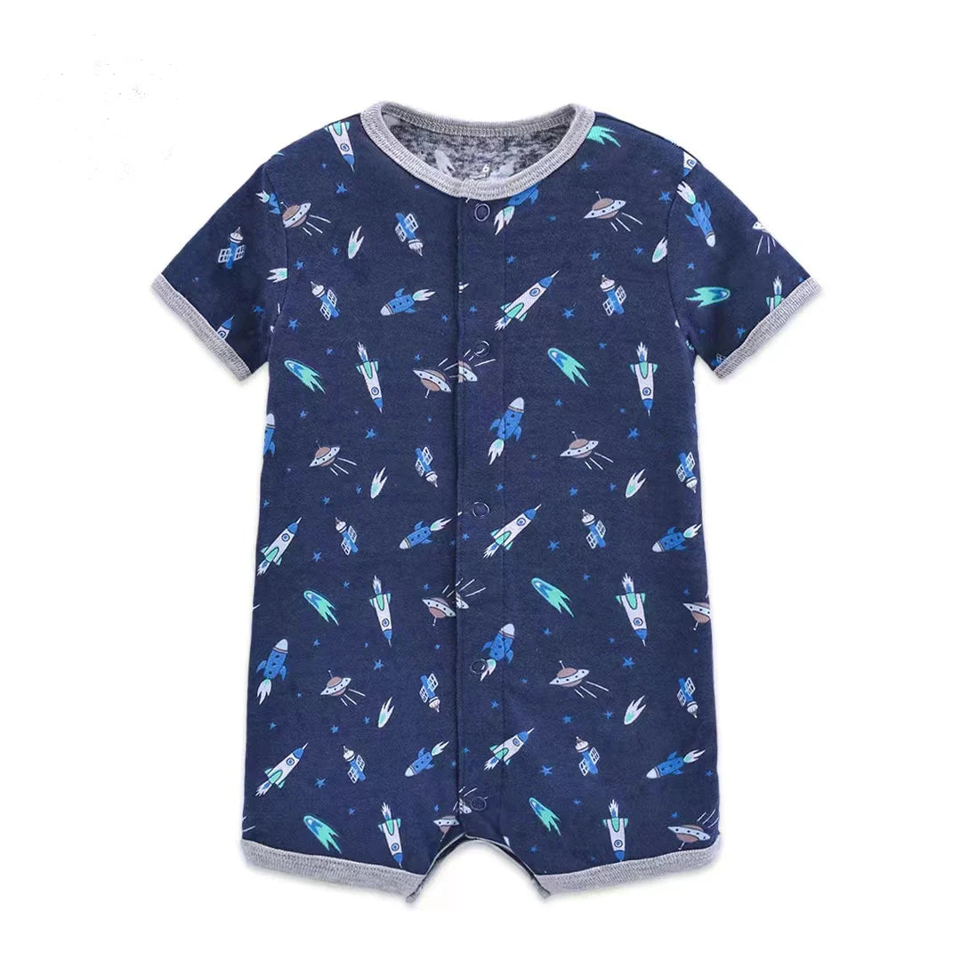 Summer 100% Cotton Newborn Infant Bodysuits 6-24