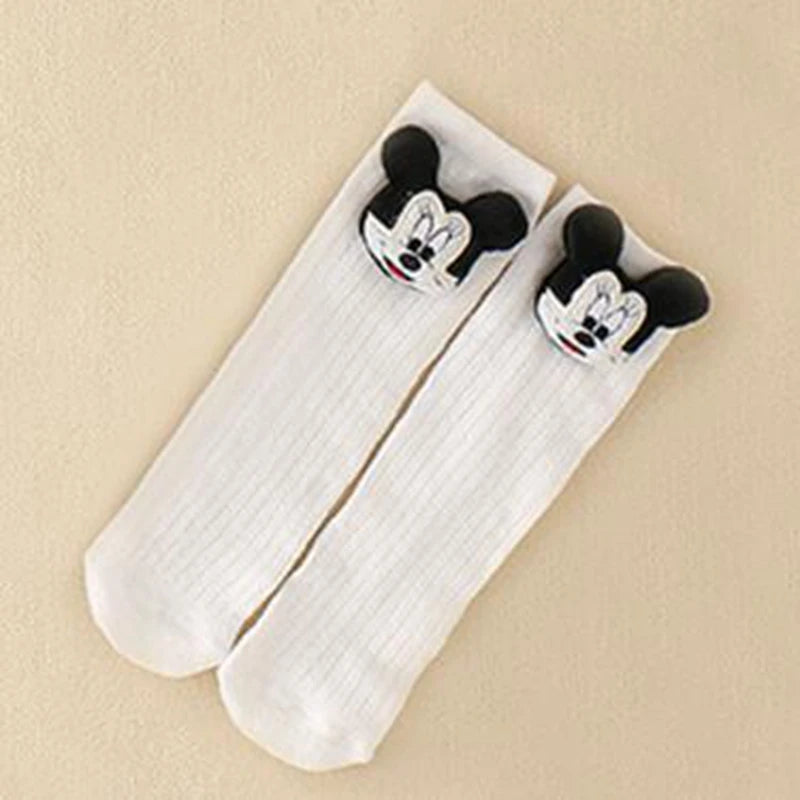 Summer Newborn Baby Sock Hat 3pcs Set Cartoon Mickey Mouse Bodysuits