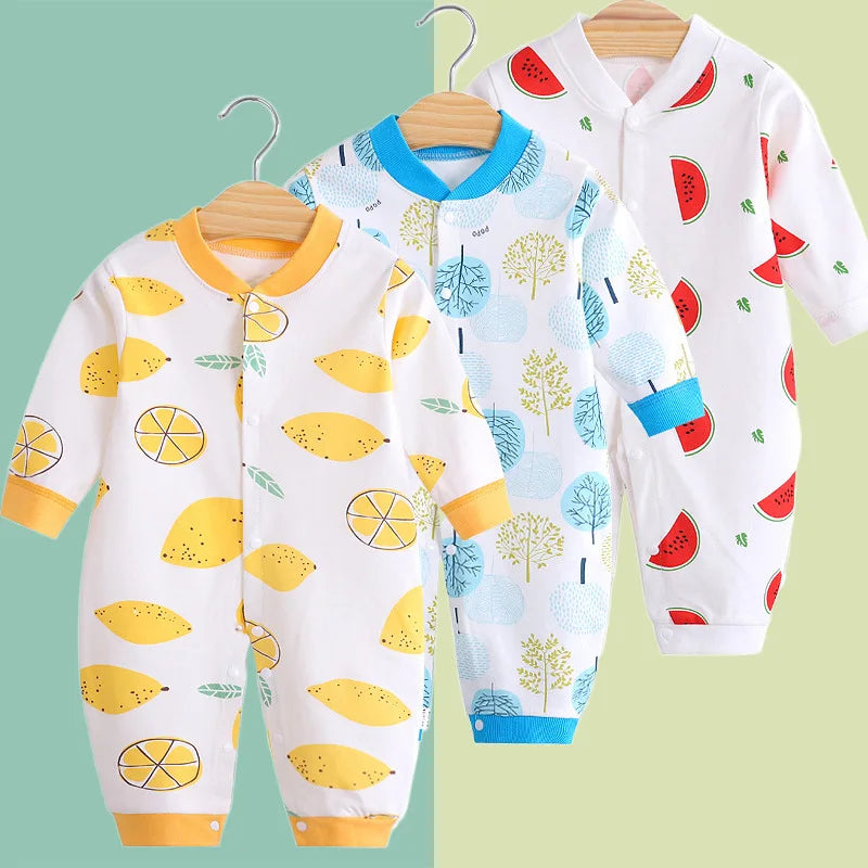 Baby Set 0-24M Neonatal Cartoon Breathable Bodysuit