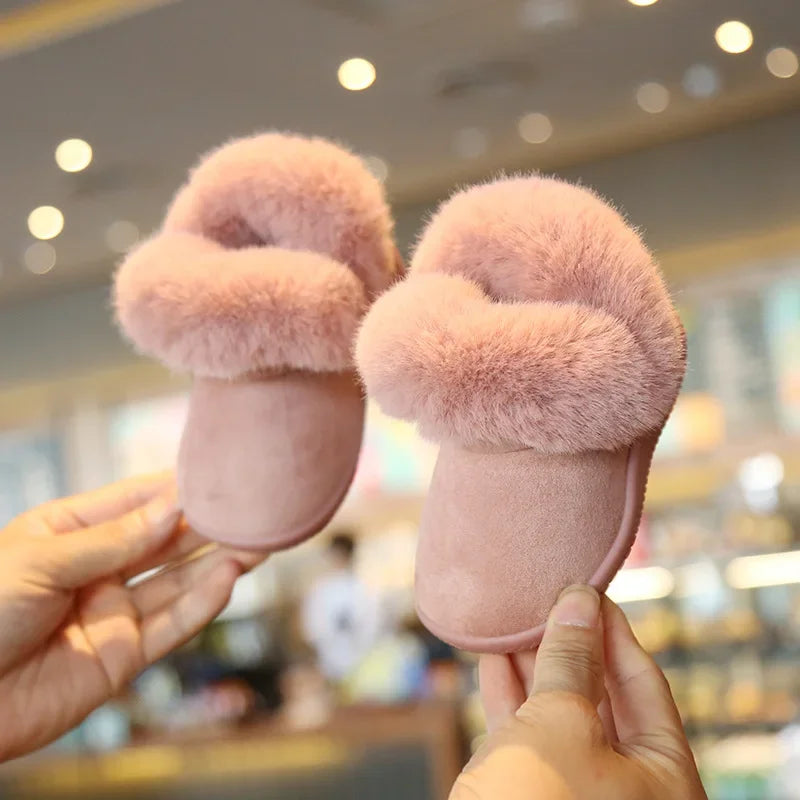 Plush Warm Kids Snow Boots Baby Girl Shoes Cotton Shoes First Walkers Non-slip Infant Boot Toddler Shoes