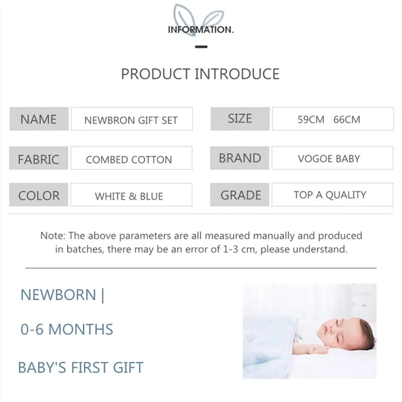 Newborn Clothes Baby Pure Cotton Baby Gift Set 0-6 Months