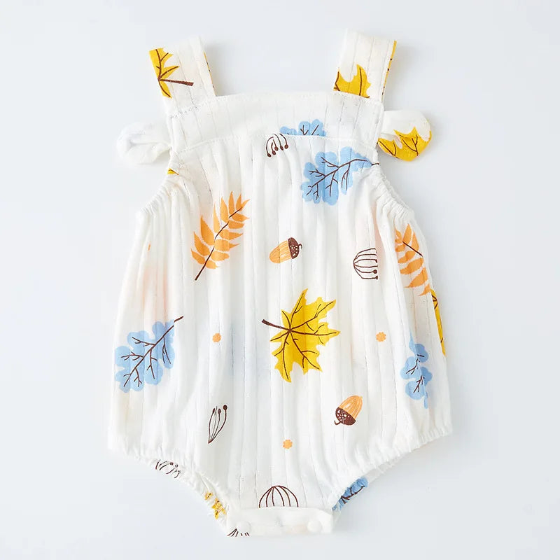 Newborn Baby Romper Straps Bodysuit 100% Cotton