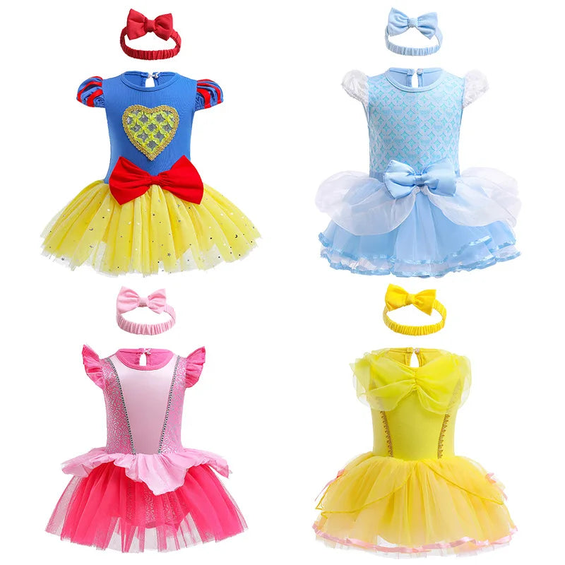 Baby Disney Mermaid Snow White Elsa Cinderella Costume