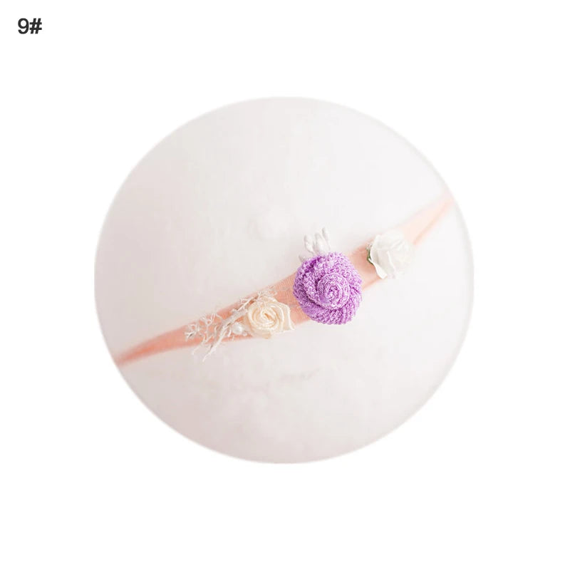 Baby Girl Headbands Bows Flowers Elastic Bebe Infant Hair Accessories for Newborn Photography Props Headwear