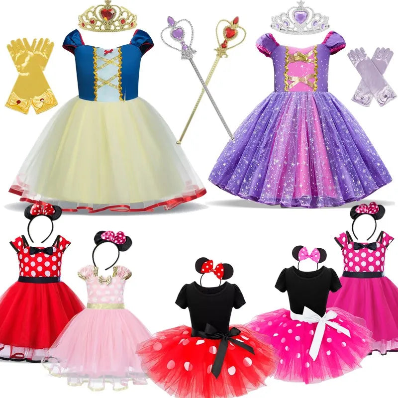 Snow White Girls Costume for Cosplay Baby Princess Dress