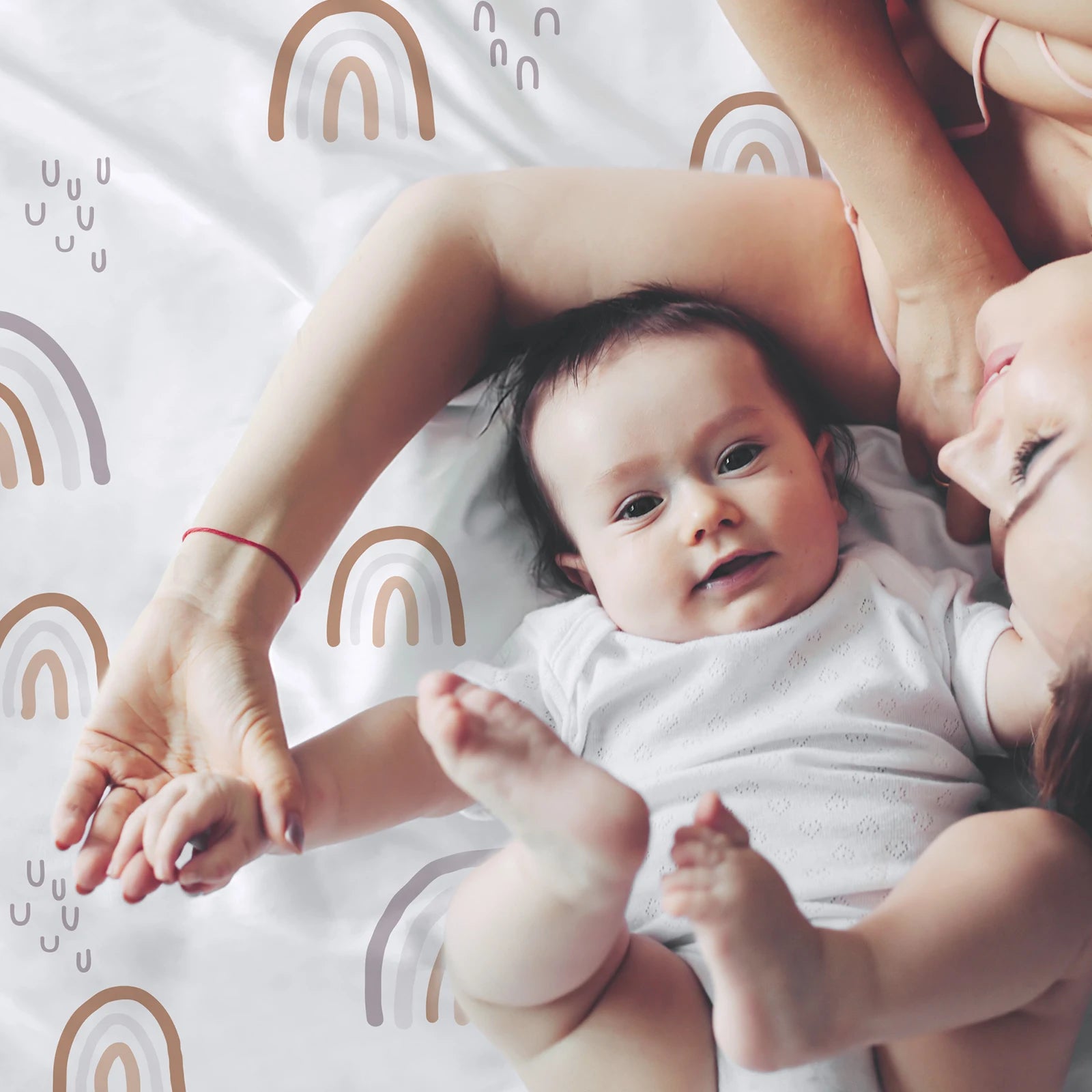 Baby Blankets Unisex Newborn Thick Super Soft Comfy Rainbow Blankets for Toddler Baby Nursery Bed Blanket Stroller Crib Sheet