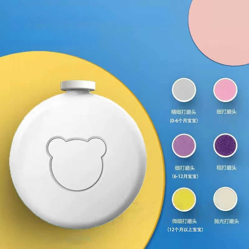 Baby Electric Nail Trimmer Kid Nail Polisher Tool Baby Care Kit Manicure Set Easy To Trim Nail Filer Clippers Cutter For Newborn