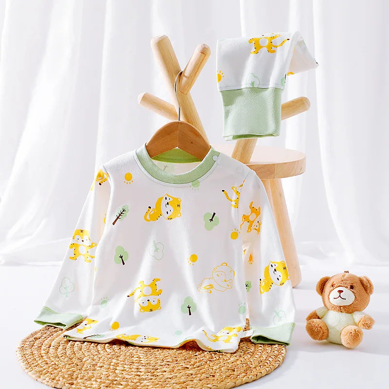 Cotton Underwear Set Infant Toddler Boy Girl Cartoon Printed 2 Pieces