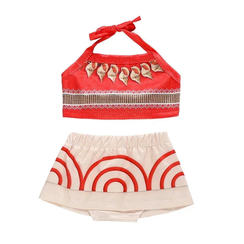 DISNEY Moana Dress Costumes Dresses Anime Movie Moana Costume