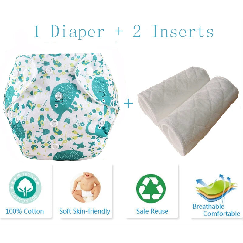 Baby Diaper Reusable Cloth Diaper Cove Adjustalbe Baby Nappies Waterproof Newborn Cloth Diapers Pocket