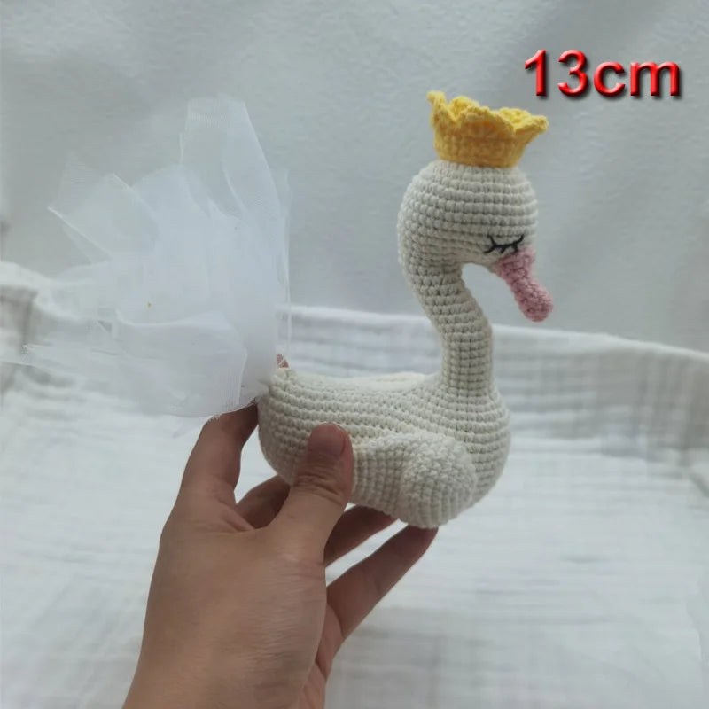 Baby Soother Appease Towel Bib Soft Swan Sleeping Doll Teether