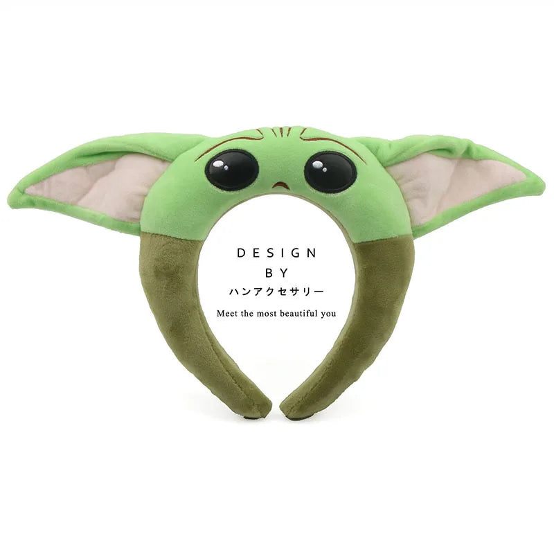 Disney Anime Lotso Bear Chip Judy Hopps Yoda Baby Stuffed Hairband Funny Wash Headband Cartoon Doll Hair Accessories Gift