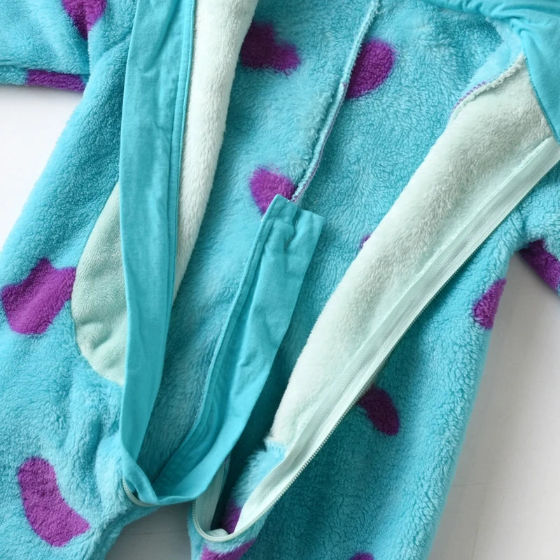 Cartoon Animal Hooded Warm Infant Baby Boys Girls Jumpsuit