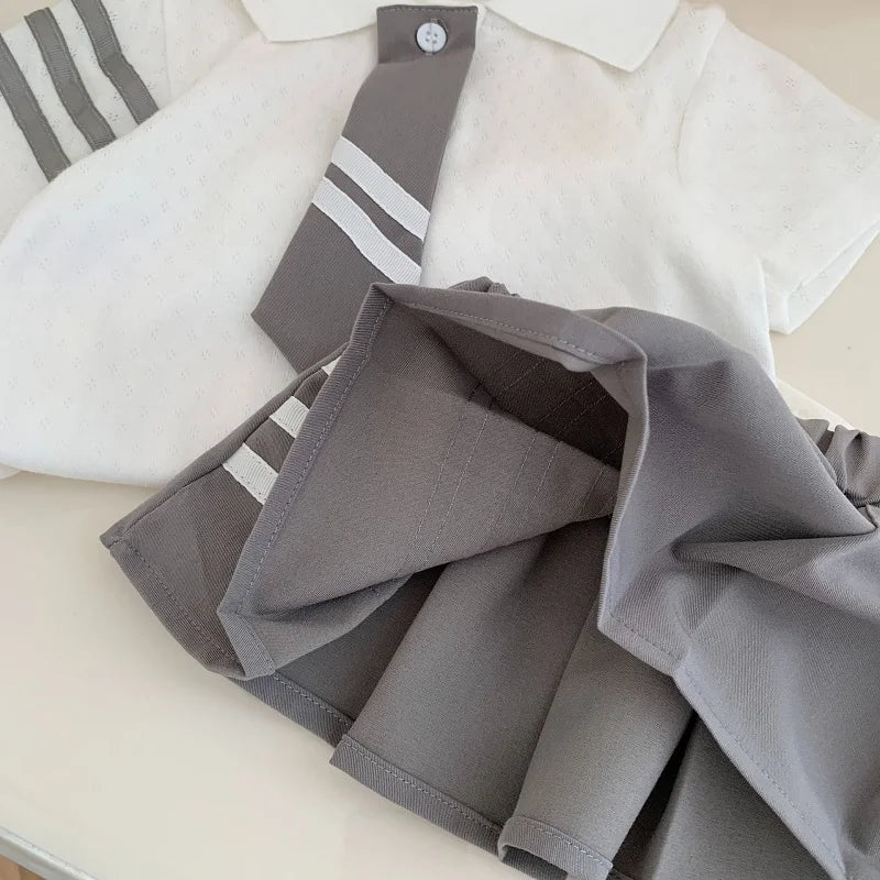 Cute Newborn Baby Girl Bowtie Cotton Bodysuits