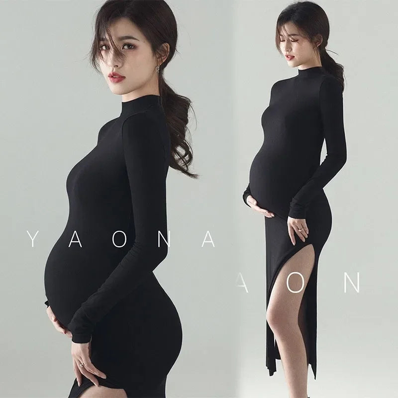New Black Sexy Maternity Dresses