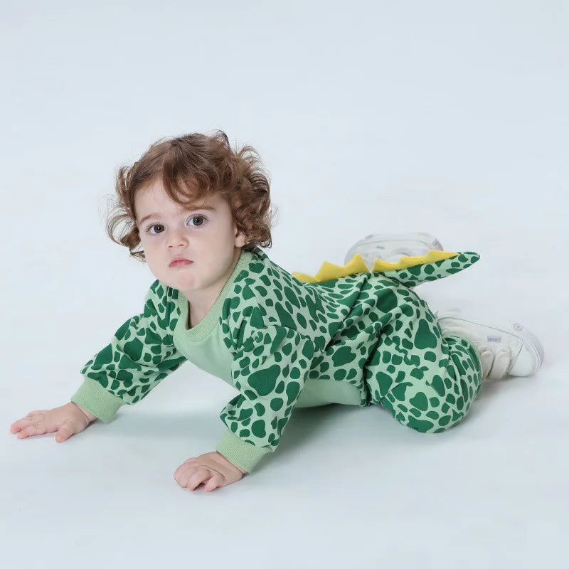Kawaii Dinosaur Newborn Baby Clothes Cotton Jumpsuits Costume