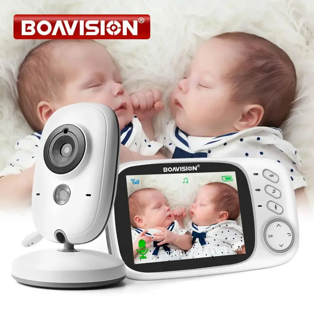 Baby Monitor 2.4G Wireless With 3.2 Inches LCD 2 Way Audio Talk