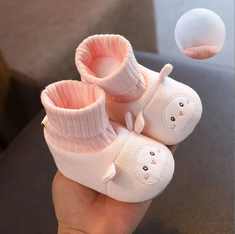 Baby Shoes Spring Autumn Male Female Babies Keep Their Shoes on 6-12 Months Old 0-1 Years Old Cotton Shoe Soft