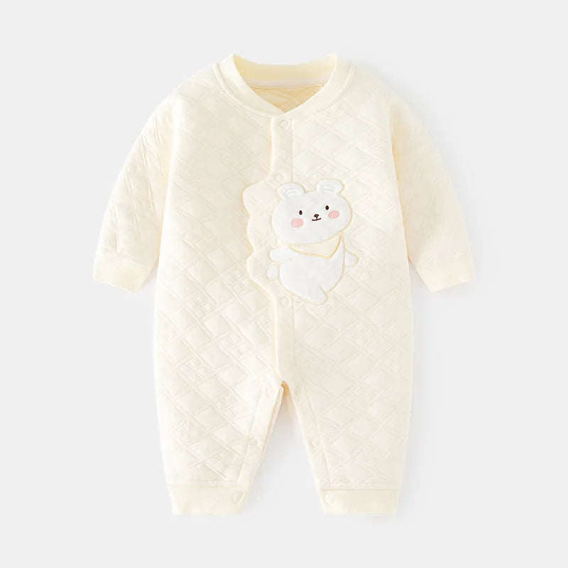 Baby warm jumpsuit for boys and girls autumn and winter boneless jumpsuit for newborns crawling suit baby clothes  아기롬퍼