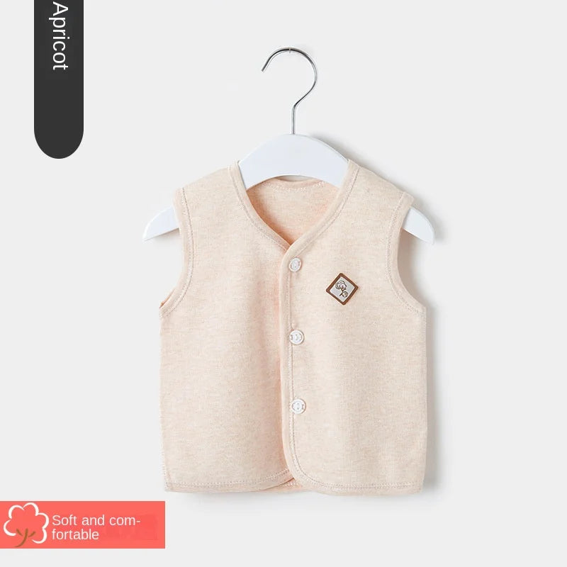 Baby Vest Spring and Autumn Thin Cotton Girls' Clothes