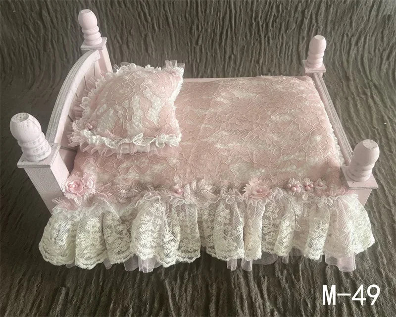Newborn Photography Props Lace Retro Baby Mattress