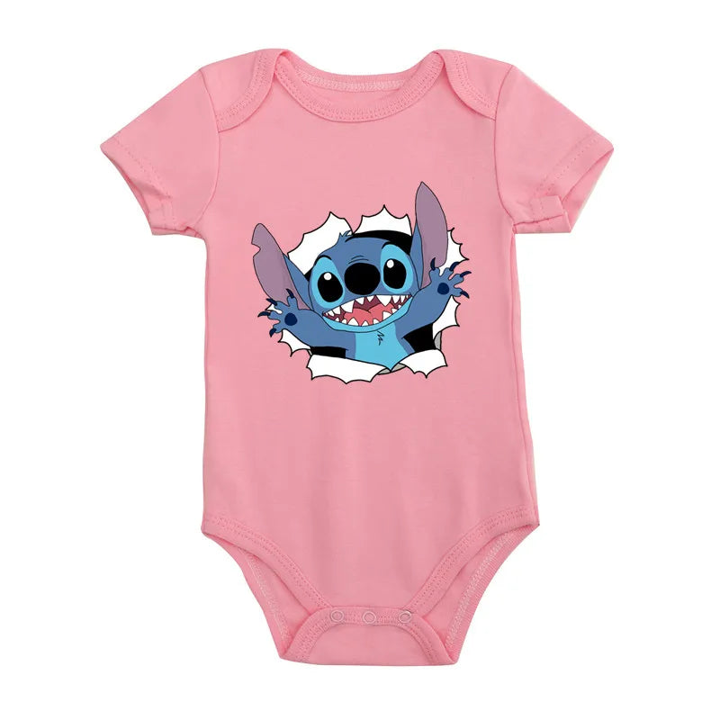 Cotton Newborn Baby Cute Disney Lilo & Stitch Bodysuit