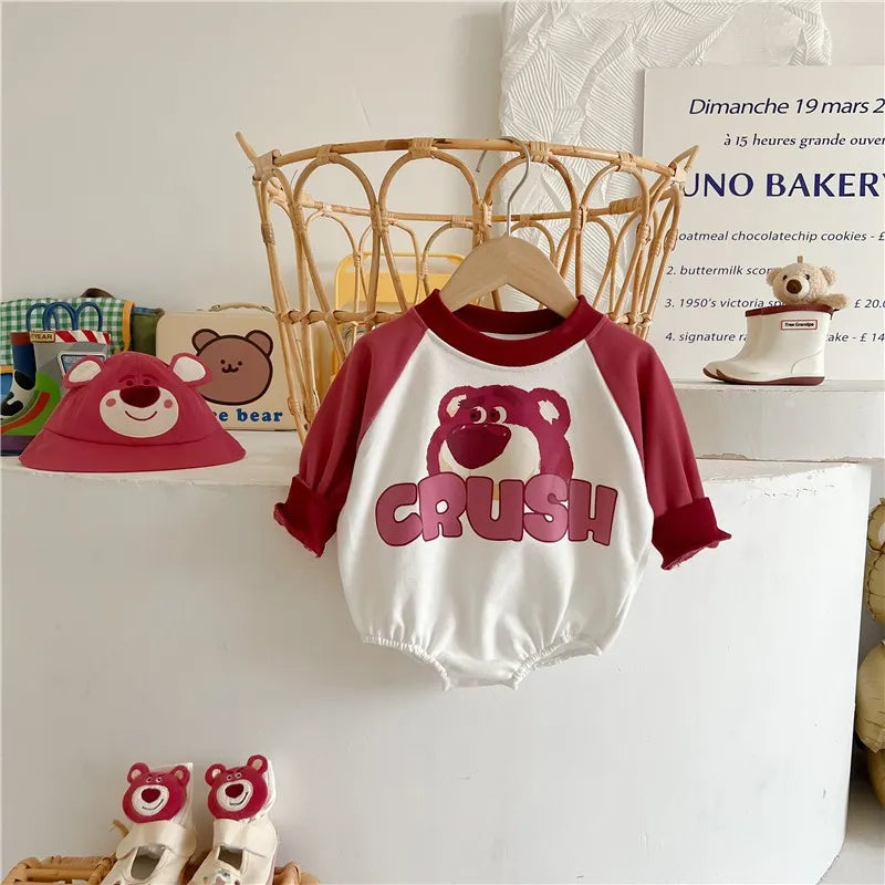 Bear Cute Baby Autumn Costume Cotton Disney Babies Bodysuits