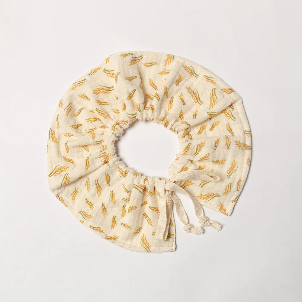 Cotton Gause Baby Bibs Fashion bib 360 Flower Newborn Bib Infant Burp Cloths Bandana Scarf for Kid Girl Boy Feeding Saliva Towel