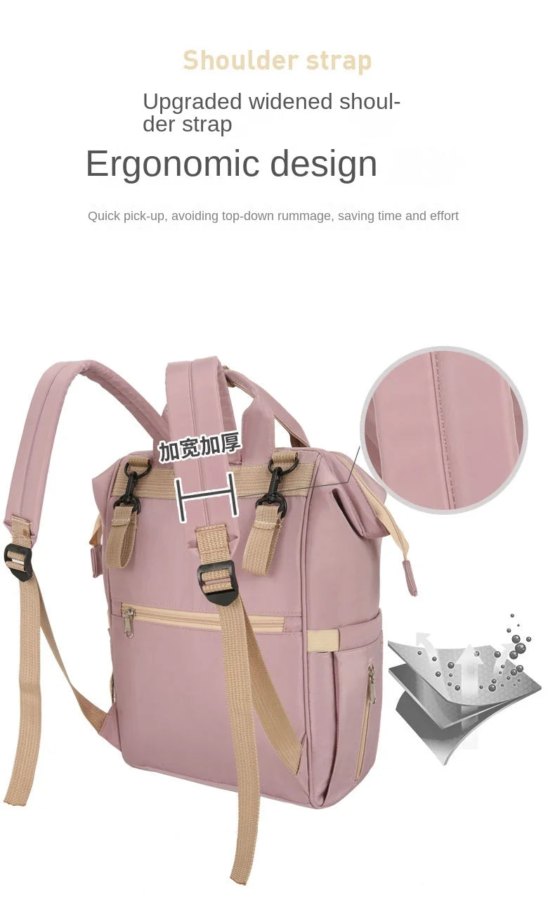 New Waterproof Maternity Bags Baby Mummy Diaper Bags Printed Nappy Bag Mom Backpack For Stroller Nursing Baby Care #Y