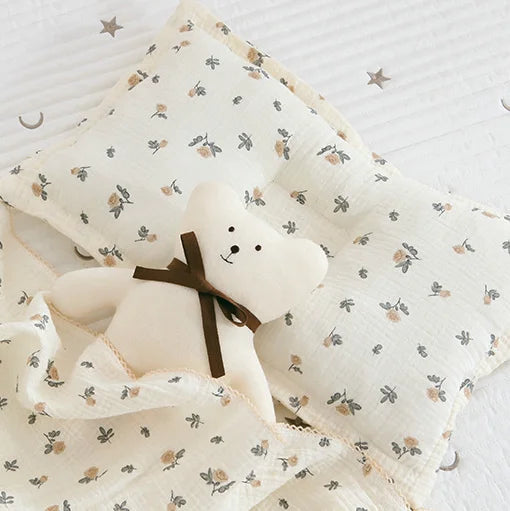 2Layer Blanket for Newborn Baby Muslin Cotton Swaddle Thin Baby Summer Blanket Infant Toddler Baby Bath Towel120X150CM