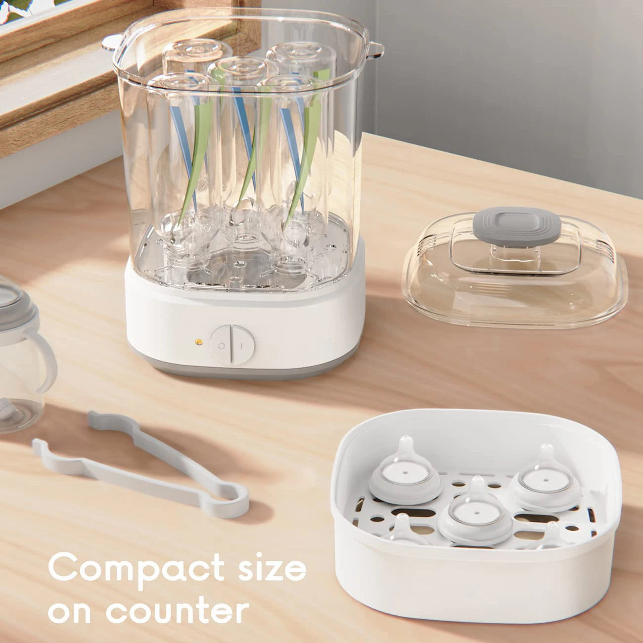 Baby Feeding Bottle Warmer & Sterilizers Food Milk Warmers Bottle Steam Sterilizer Electric Baby Bottle Sanitizer with Timer