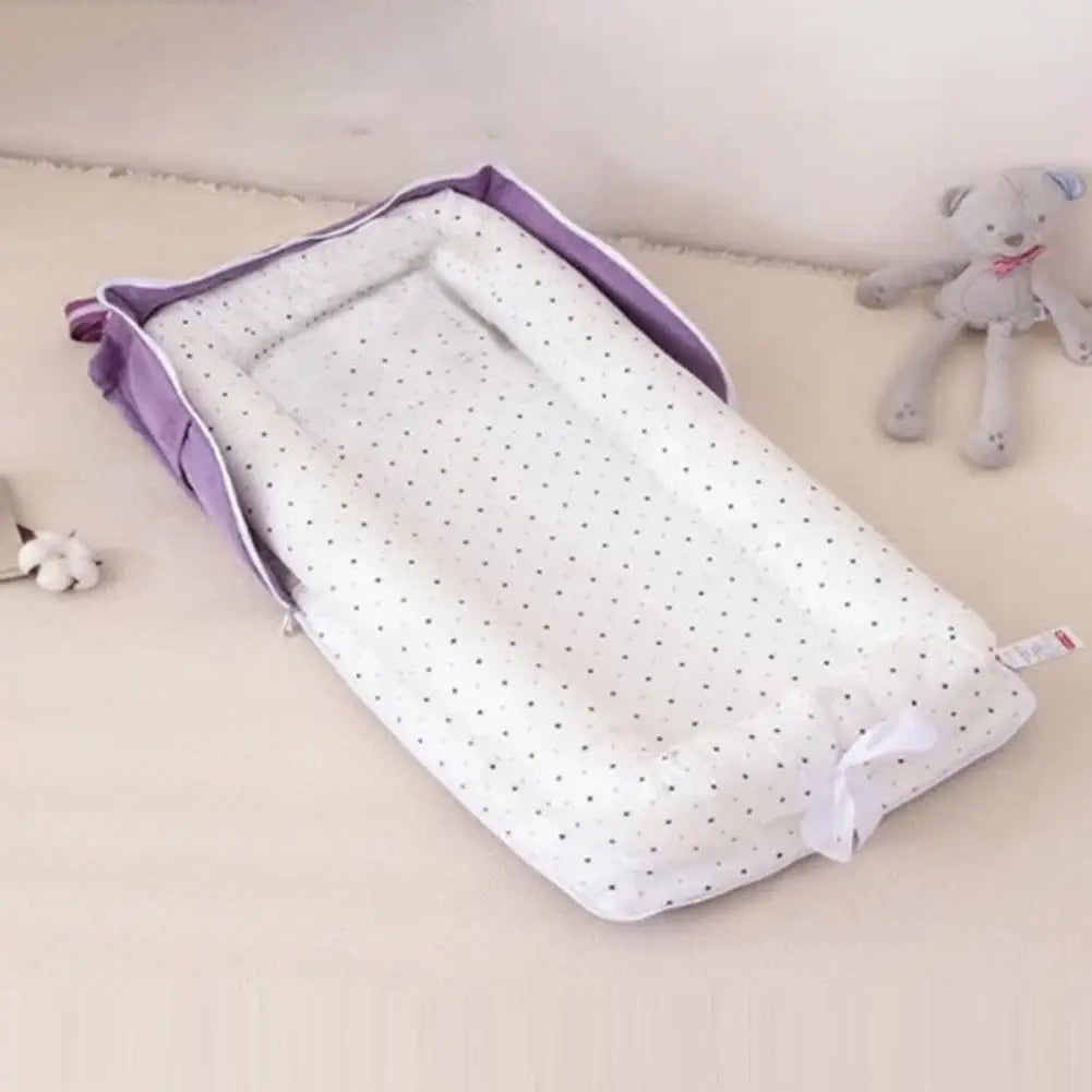 Baby Shower Gift Idea Portable Foldable Baby Nest Adjustable Breathable Sleeping Bed for Infants 0-24 Months Shower for Baby