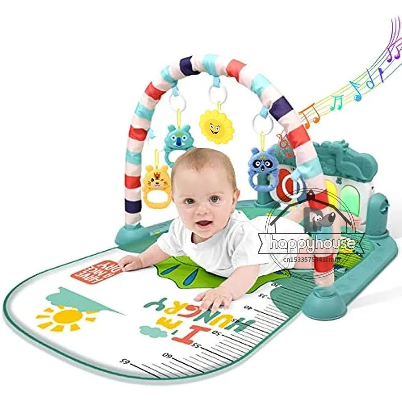 Baby Play Mat Baby Gym Play Piano Baby Activity Gym Mat with Music and Lights Piano Gym Baby Play Mat Gift for Babies Newborn