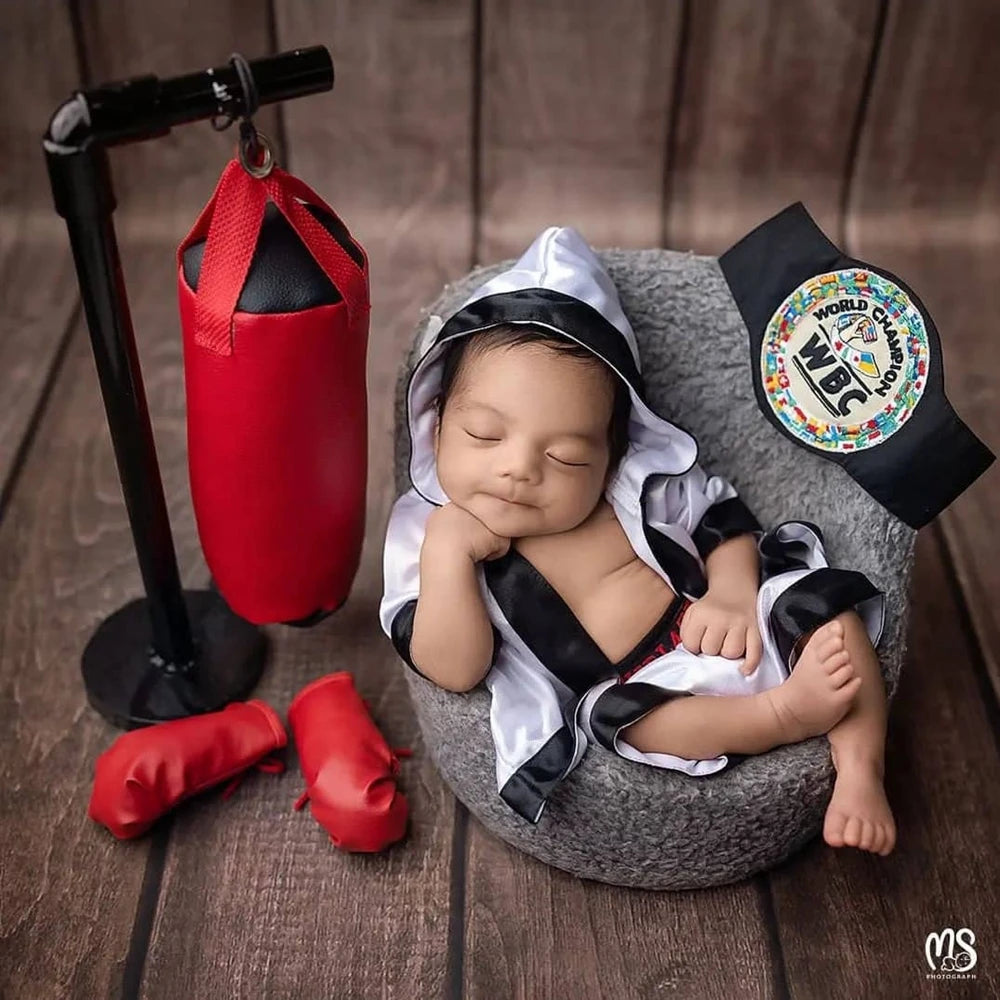 Baby Boxer Red Boxing Glove Shorts For Photography Props