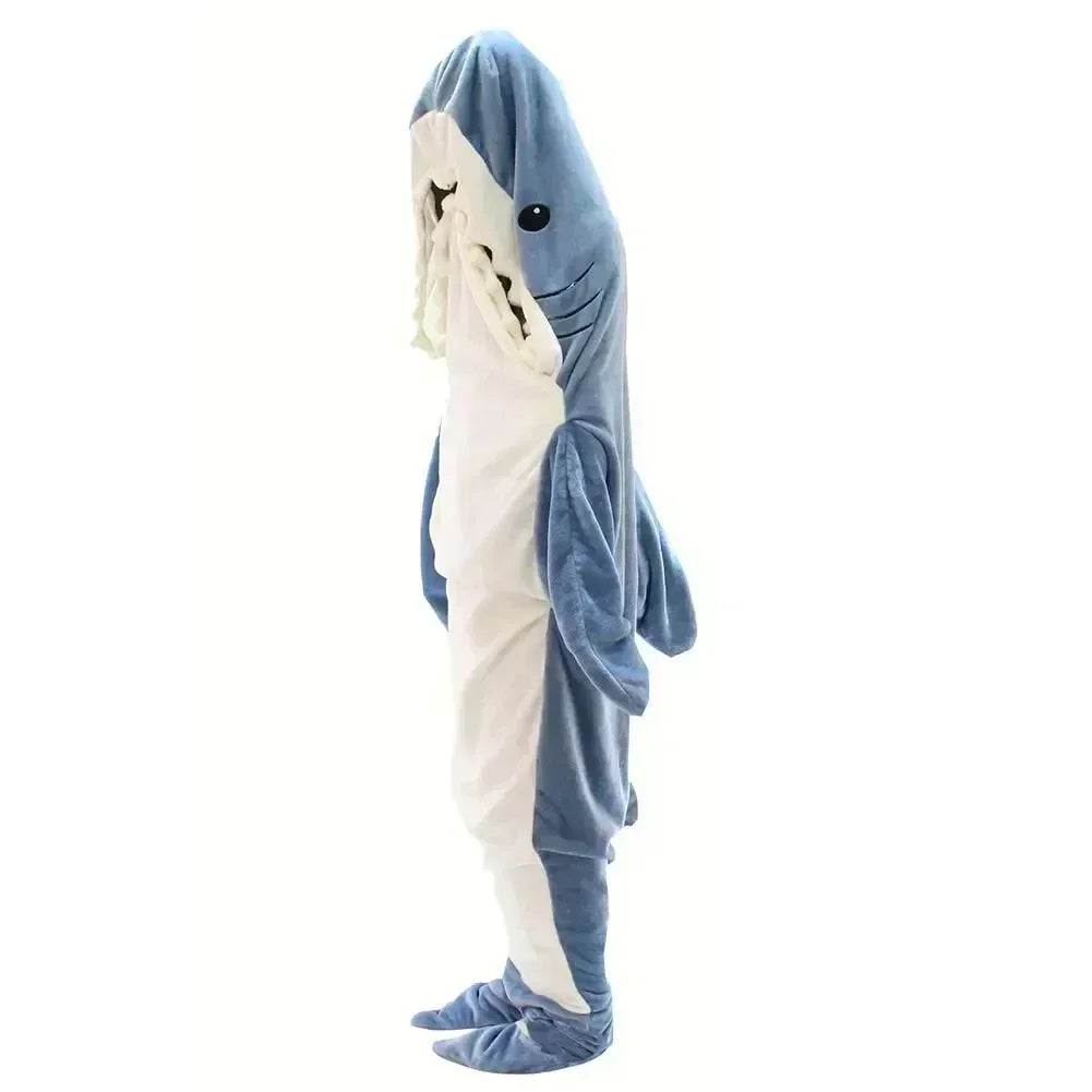Cartoon Shark Sleeping Bag Blanket