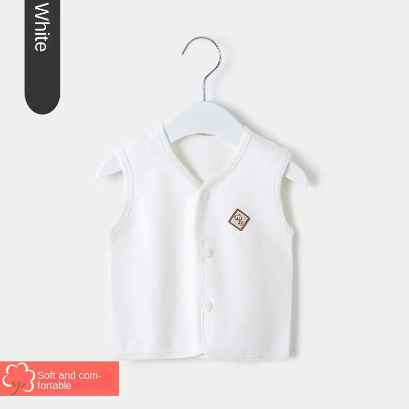 Baby Vest Spring and Autumn Thin Cotton Girls' Clothes