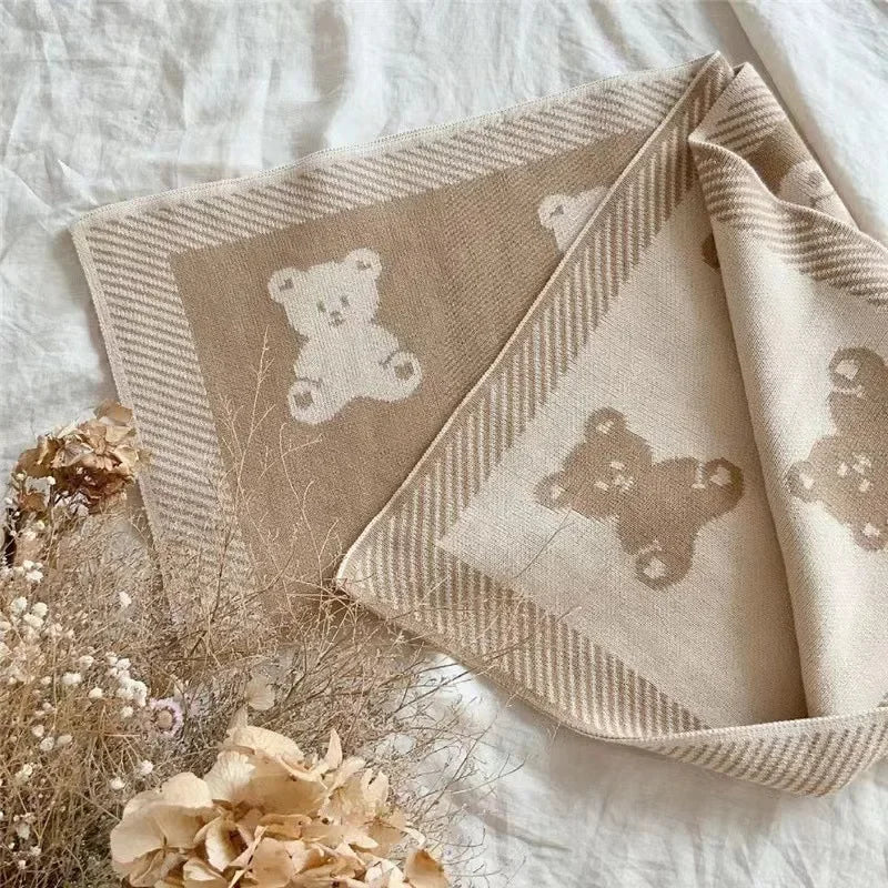 Newborn Blanket Autumn Winter Cotton Thickened Soft Skin Baby Warm Bed Sheet Sleeping Outdoor Baby Stroller Windproof Quilt