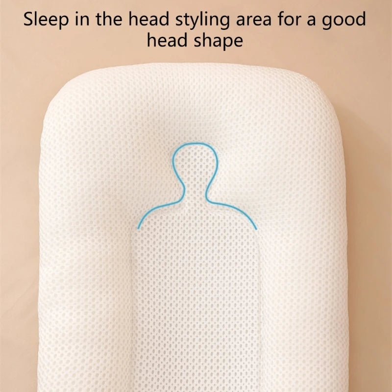 Portable Newborn Bed for Boy Girl Baby Nest Lounger Safe and Comfortable Sleep Support Cushion Travel Bed Infant Lounger
